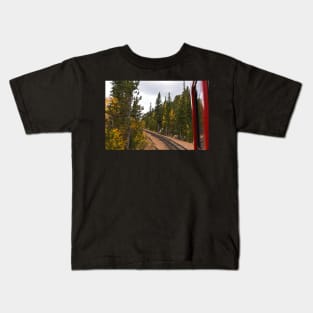 Pikes Peak Cog Rail Colorado Autumn Kids T-Shirt